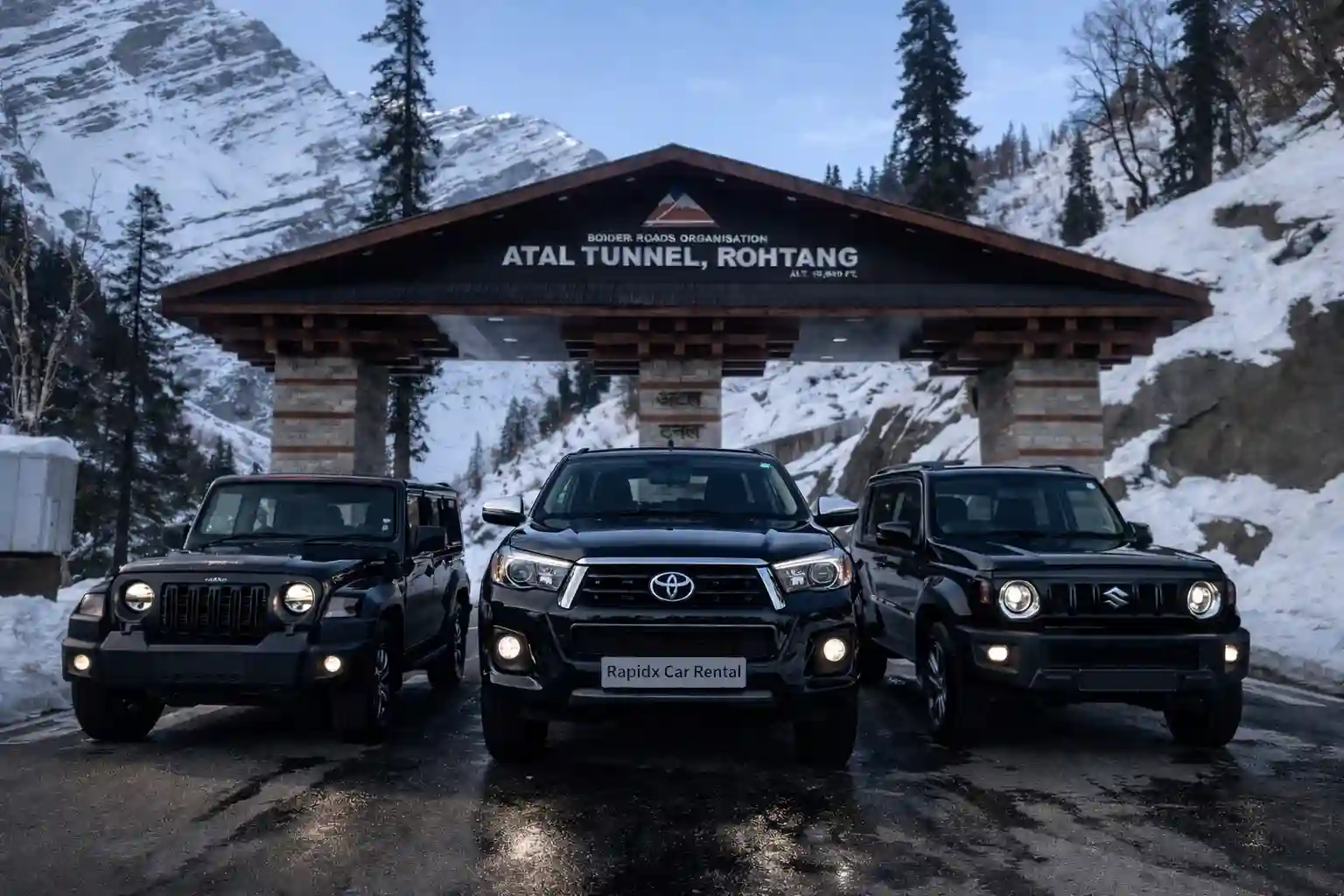 Cars At Rohtang Pass